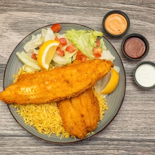 4. Fried Fish Over Rice - O