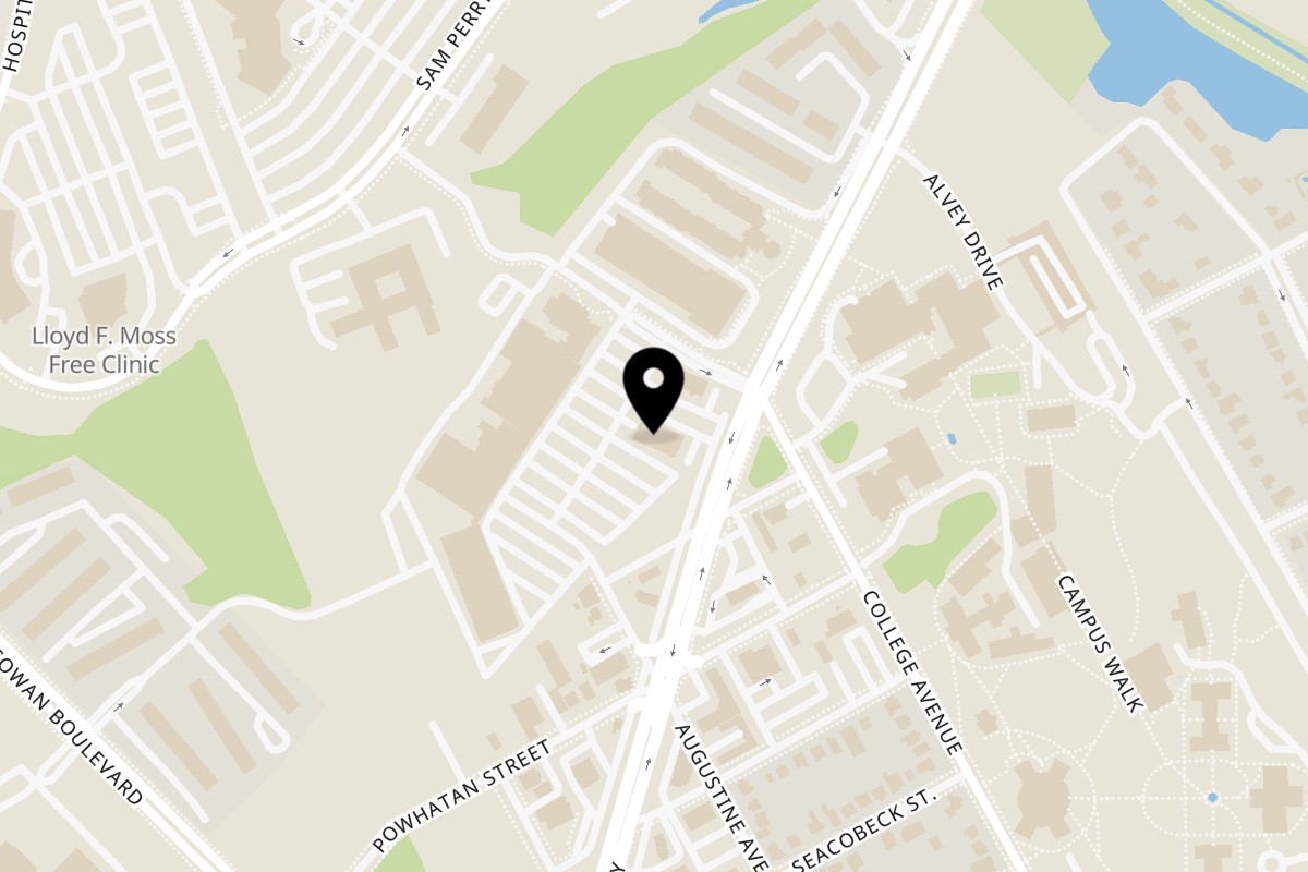 Map showing the location of Flavor Food Grill on 1219 Emancipation Hwy in Fredericksburg